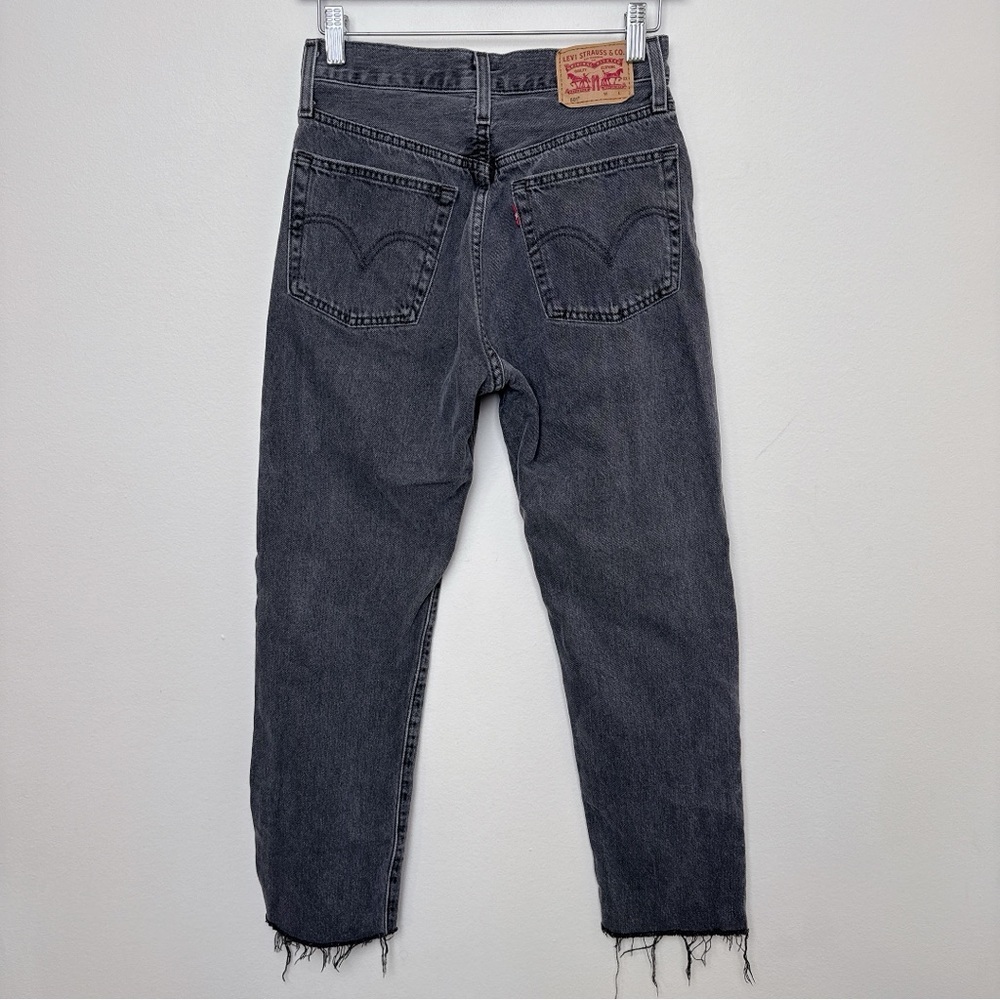 Levi's Womens 25 501 Crop Raw Hem Gray Wash Jeans - Picture 15 of 15